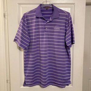Peter Millar Mens Firestone Country Club Golf Polo Shirt S/S Purple